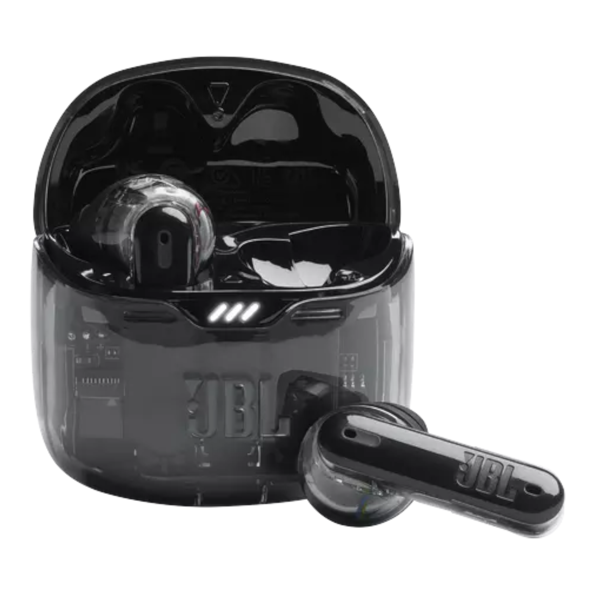 JBL Tune Flex True wireless Noise Cancelling earbuds Ghost Black - alAsil